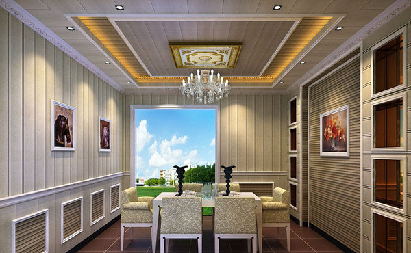 集成扣板墙面装修效果图,装修墙面用集成墙板好不好