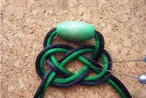 钥匙扣diy制作教程双串,麦穗结钥匙扣的编织步骤