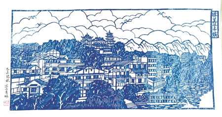 76岁婆婆妙手生花用纸剪出重庆地标