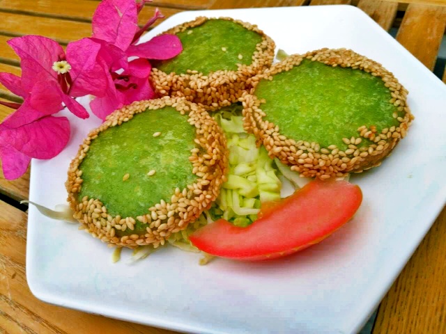 老式绿茶饼,清爽绿茶饼