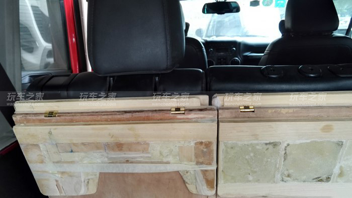 两门牧马人改床车座椅,牧马人改折叠床