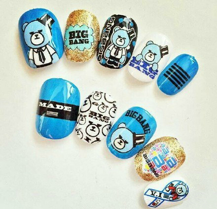 bts美甲,bts美甲田柾国