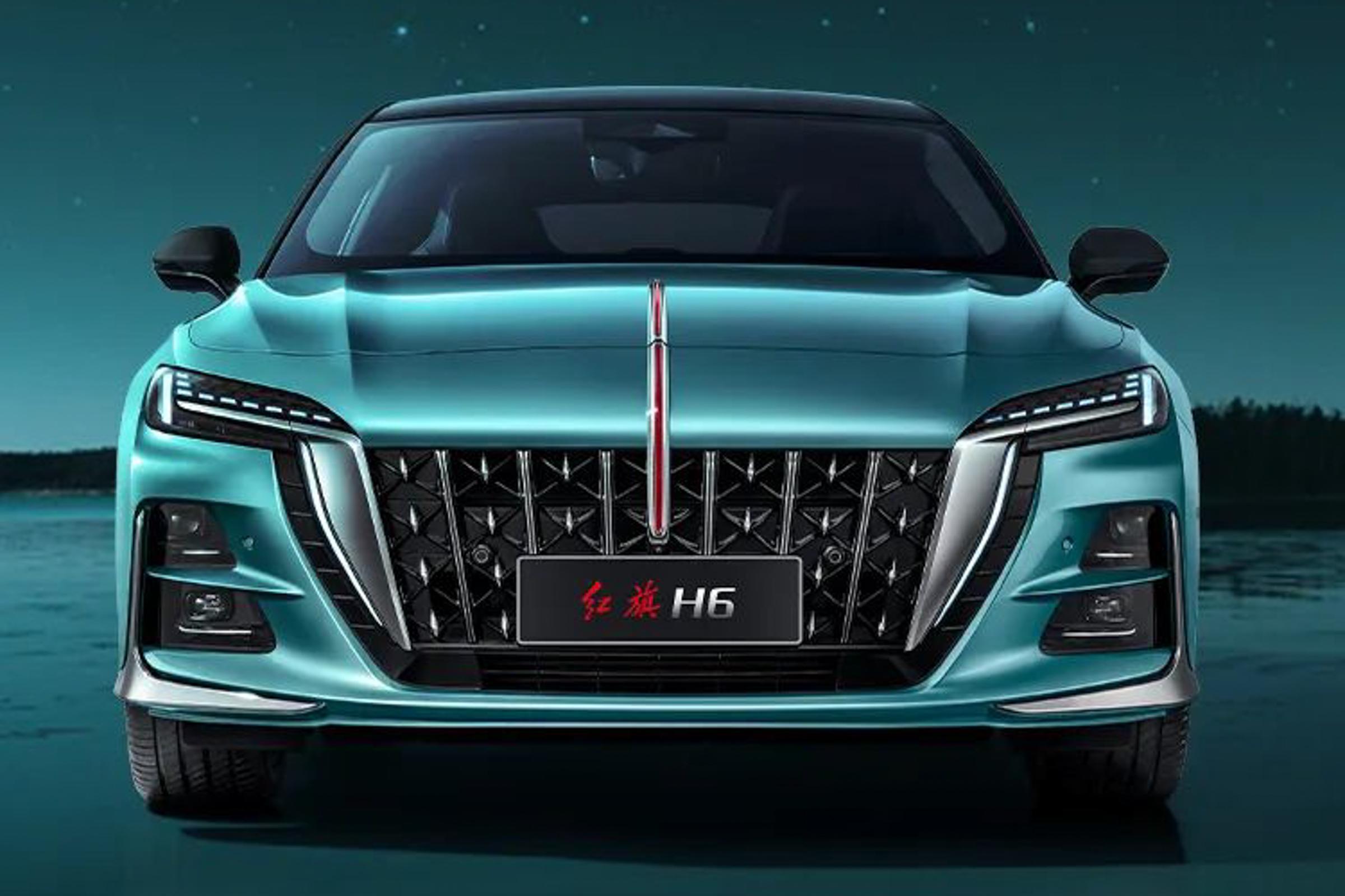 国产豪华红旗h6实车亮相,全新一代红旗h6汽车