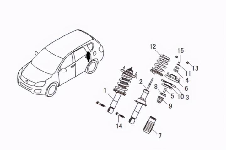 长城哈弗h6后减震器怎么拆,哈弗h6拆前减震器