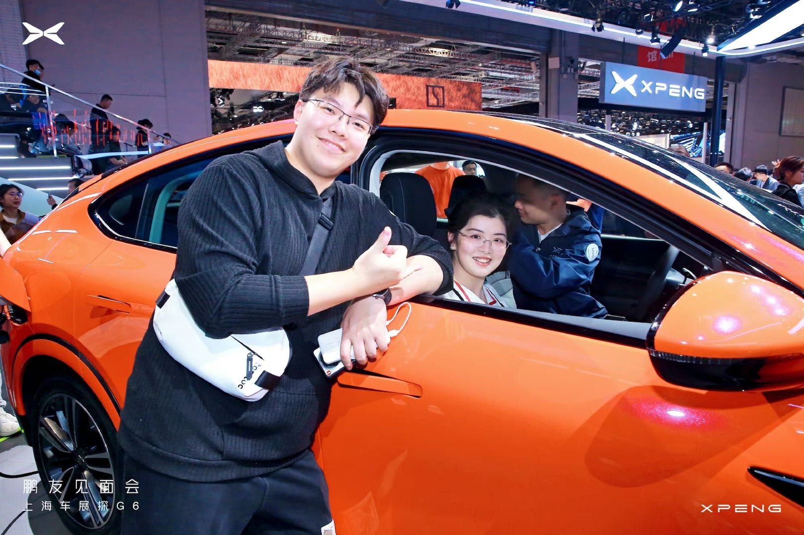 新老鹏友相聚上海车展，一起花式看G6