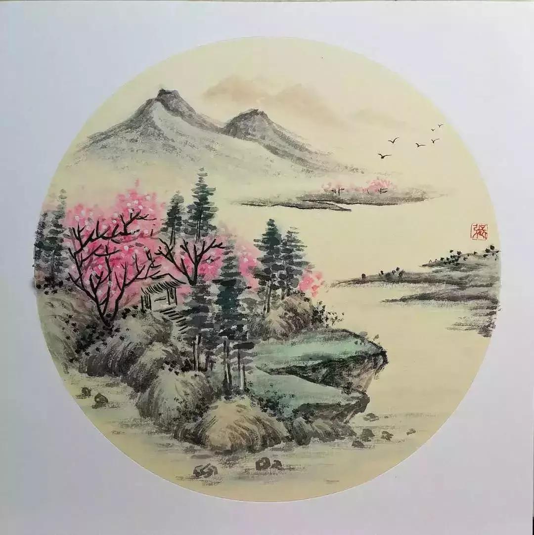 大师教你画山水画,山水画怎么画教程