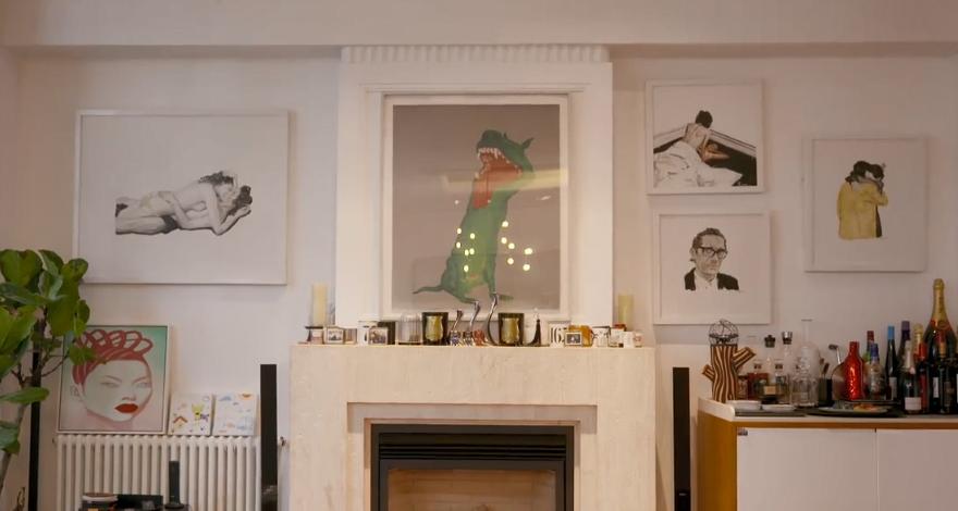 这个敢在客厅挂“*爱性**关系”画的妈妈，太飒了