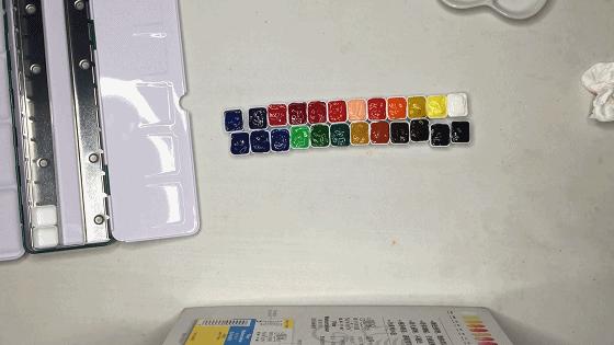 水彩颜料怎么装到铁盒,水彩颜料管装怎么画渐变