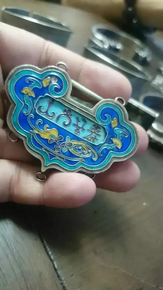 珐琅古法长命锁,最贵的古代银锁