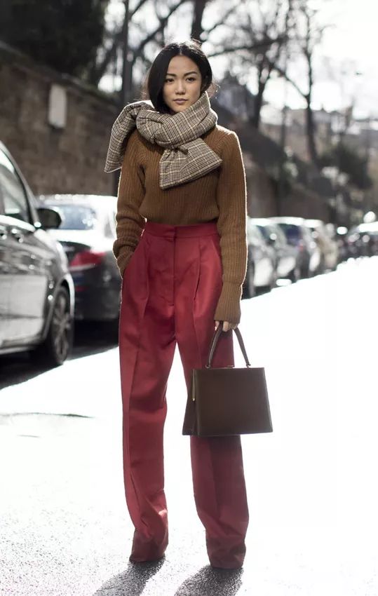 时尚轻奢感明星系列羊羔绒围巾,最潮的围巾的15种戴法超级实用