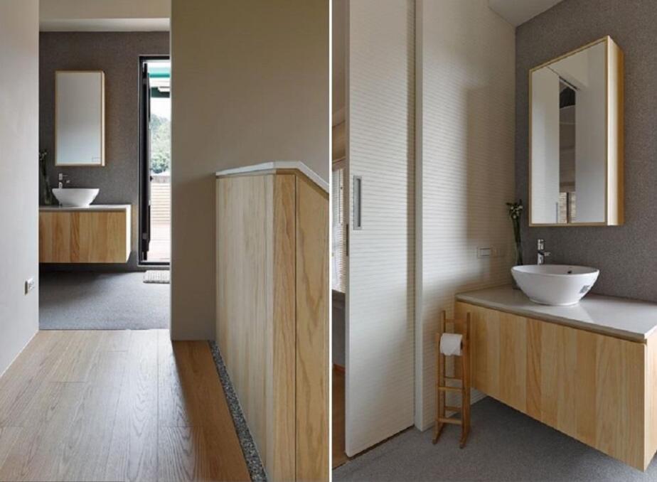 装修原木风浴室,原木风浴室风格