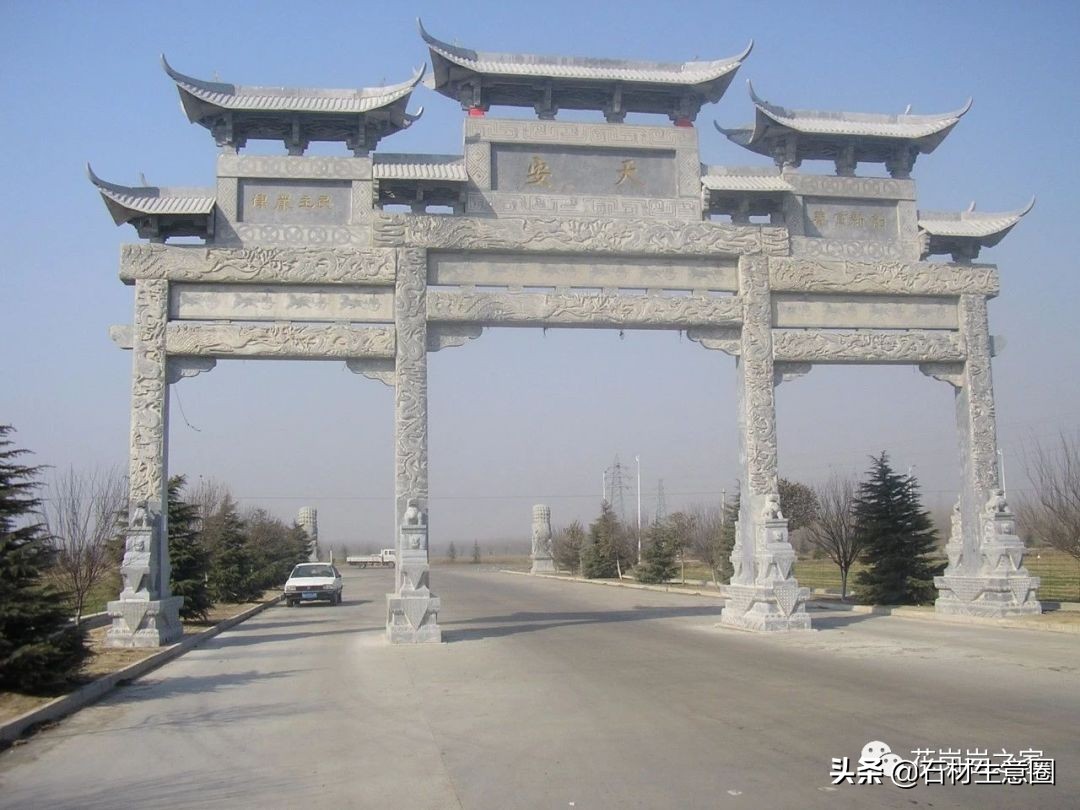 石牌坊石雕图片大全,各样式的石牌坊