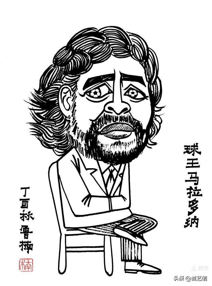 马拉多纳高清漫画壁纸,马拉多纳漫画