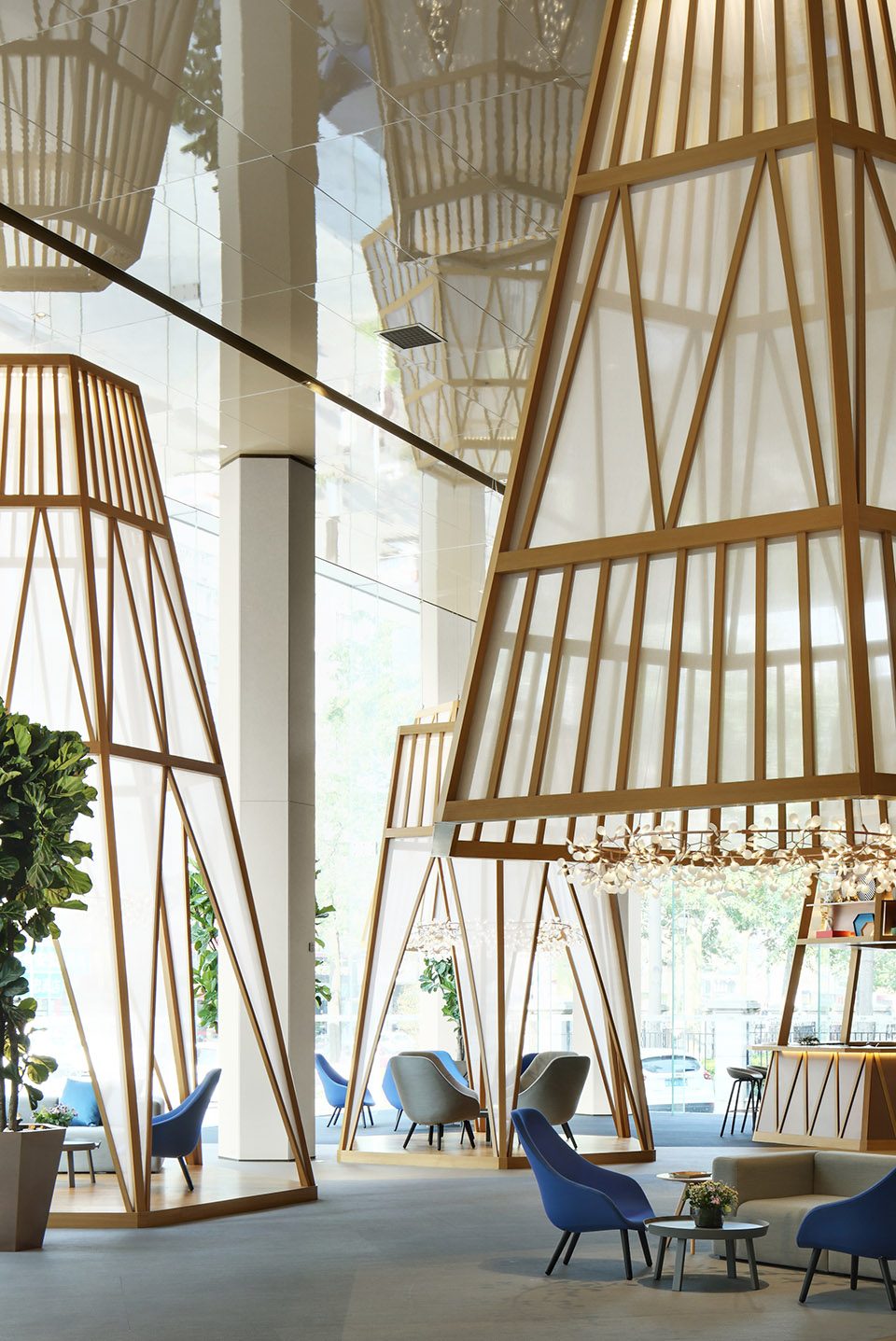 西式平面几何构造重塑当代梦境凉亭——长安鼎峰悦境营销中心