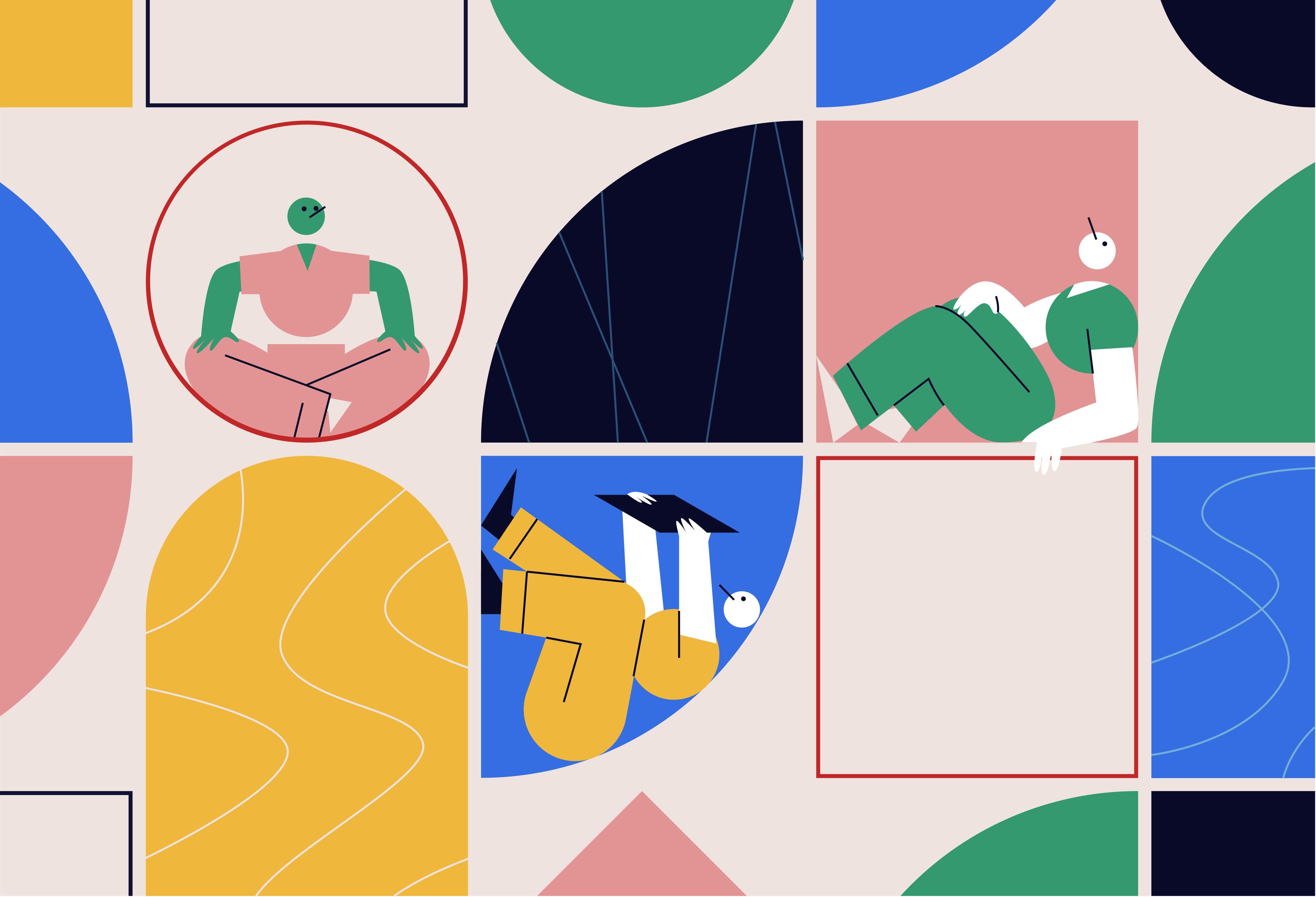 矢量人物插画素材,人物矢量图插画