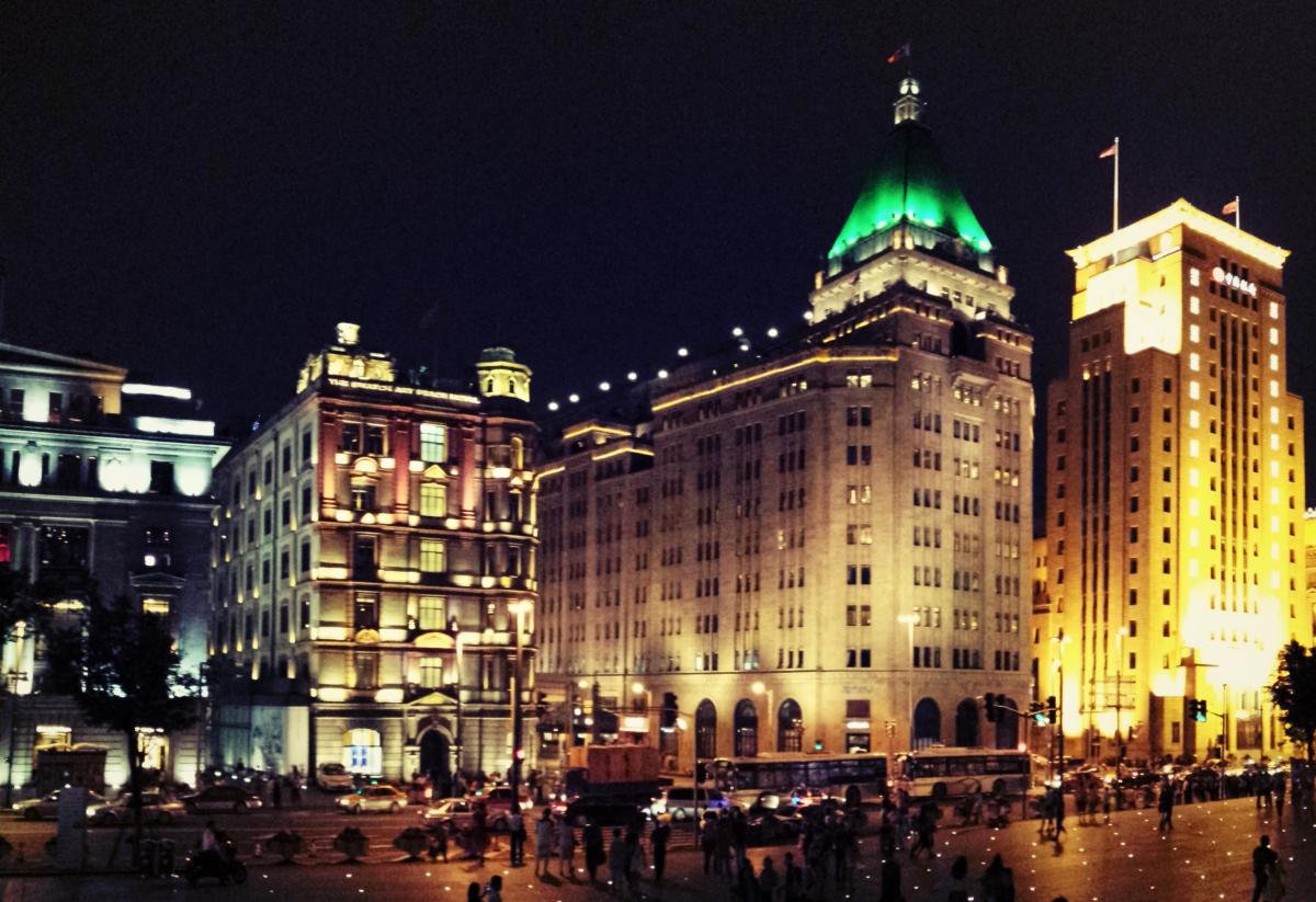 上海国际饭店建造历史影像,上海三大标志性建筑餐厅