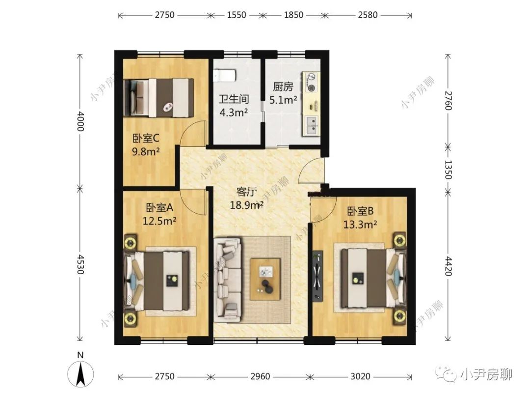 金桥银桥花苑怎么样,上海浦东银桥花苑67平米的户型图
