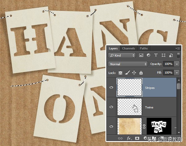 ps镂空浮雕字体怎么做,怎么用ps做一个字体卡片