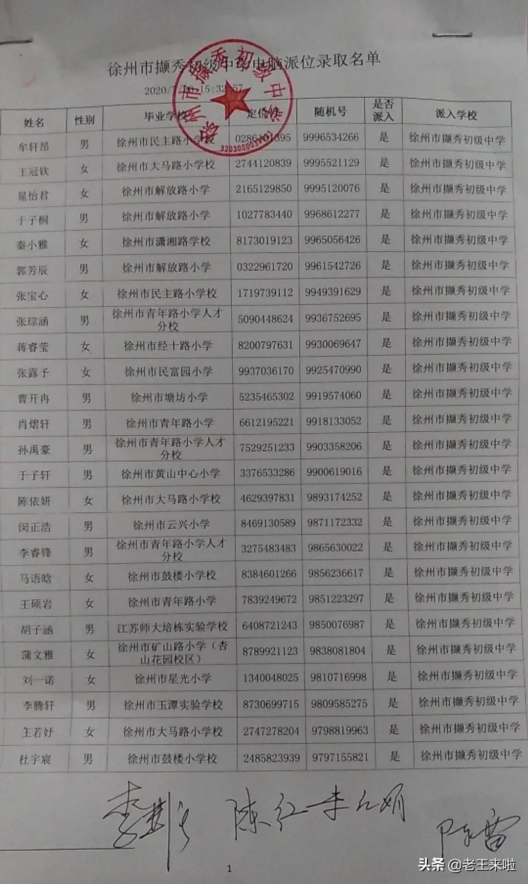 徐州撷秀初级中学2024年招生计划,撷秀初中录取名单