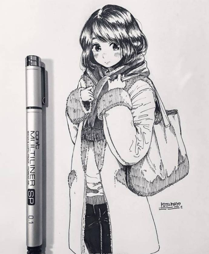 插画图片手绘简单黑白,插画黑白手绘ins涂鸦