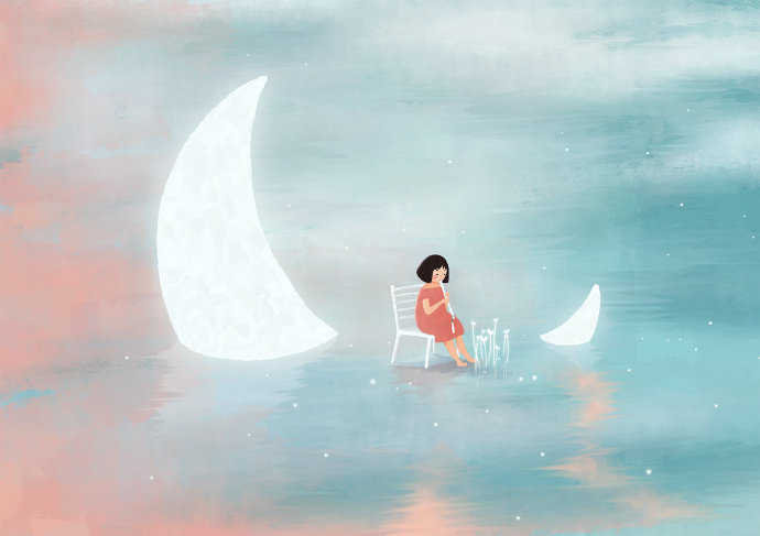 越南主题绘画,越南插画师春天作品