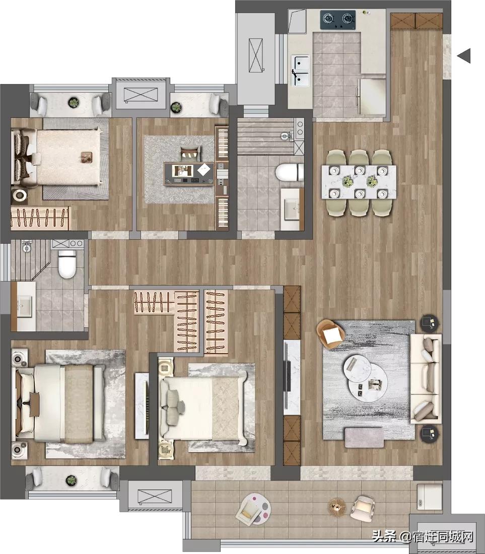 建发誉璟湾大平层,建发誉璟湾房型