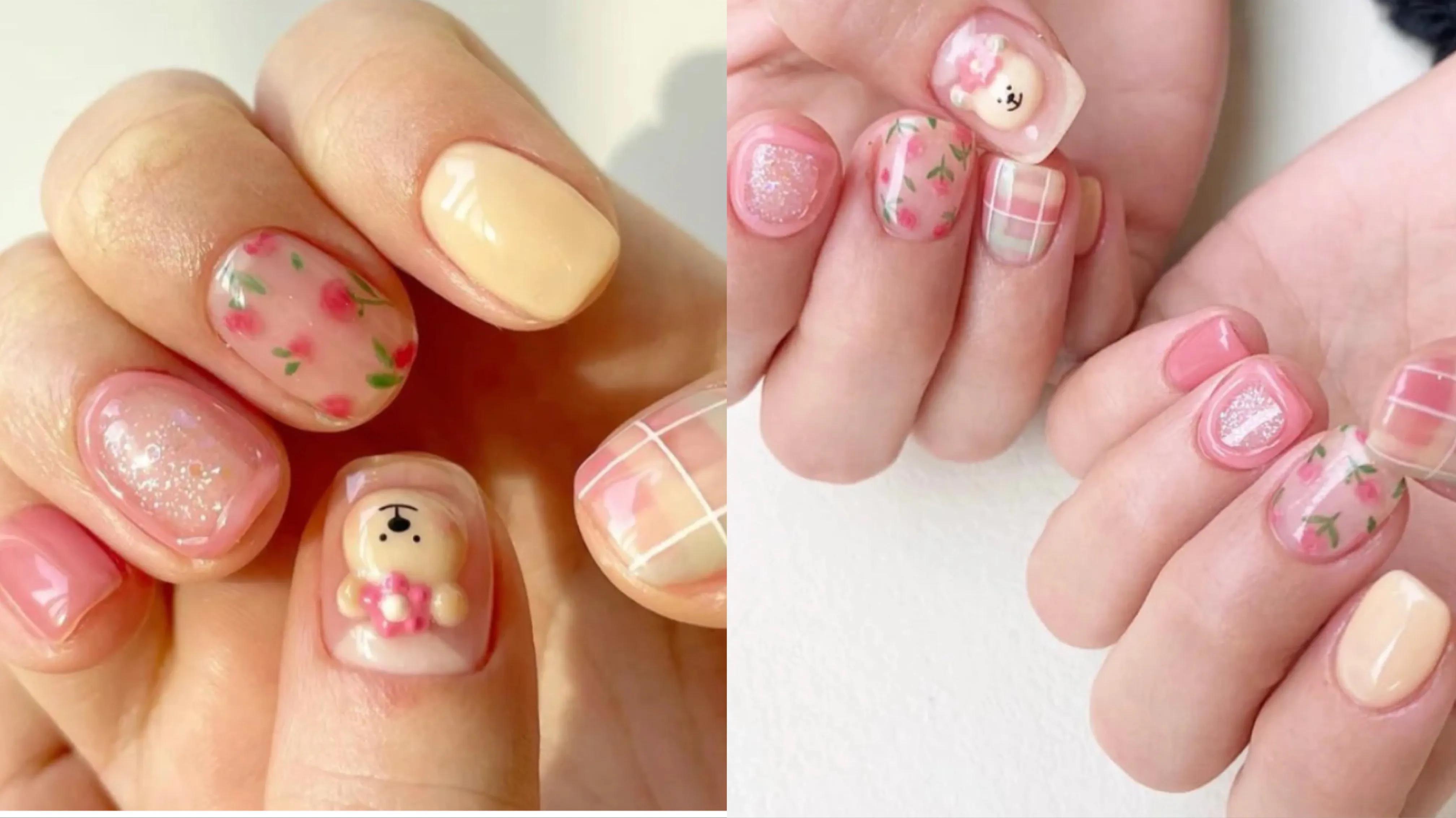 把春天画在指甲上吧,将春天画在指甲上