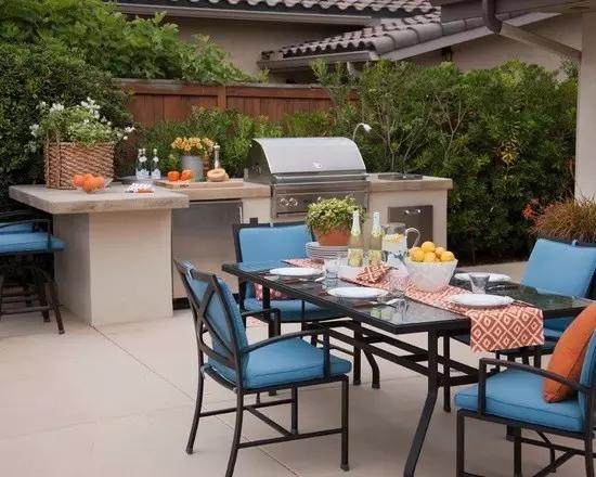 庭院马赛克烧烤台,庭院移动式烧烤台