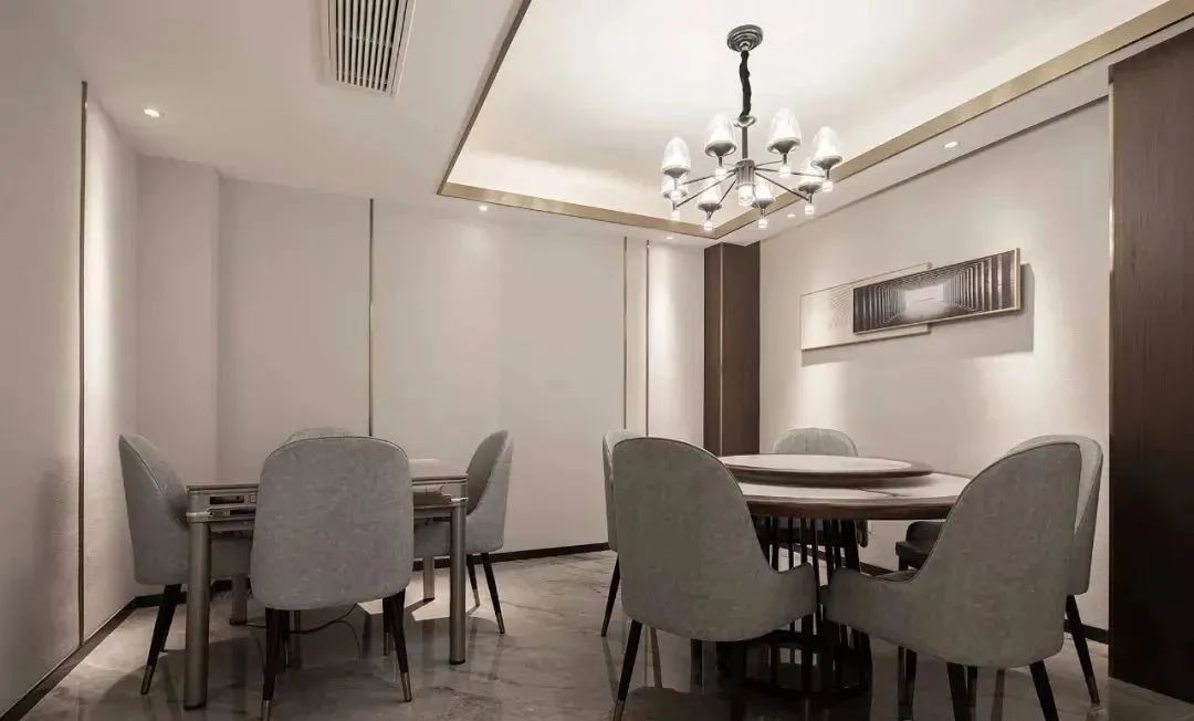 小户型奶油风客餐厅设计,咖啡餐厅设计效果图