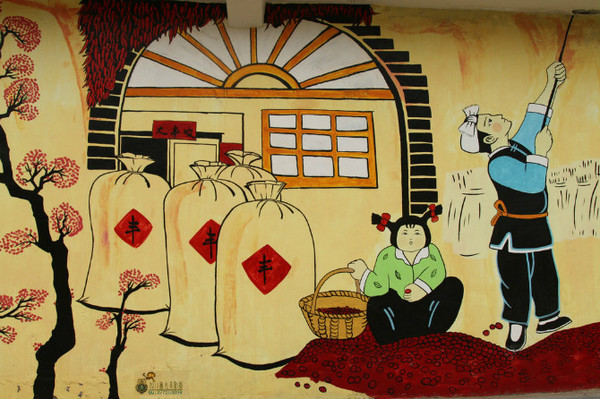 陕北的安塞不仅有响彻大地的腰鼓，还有奇美的农民画....