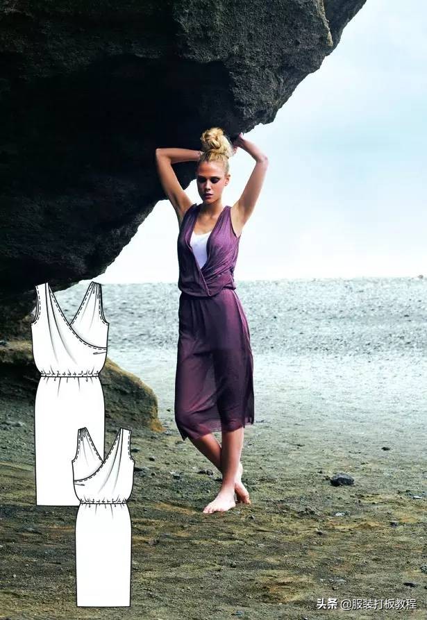 时装设计图手绘教程,服装制版图案大全