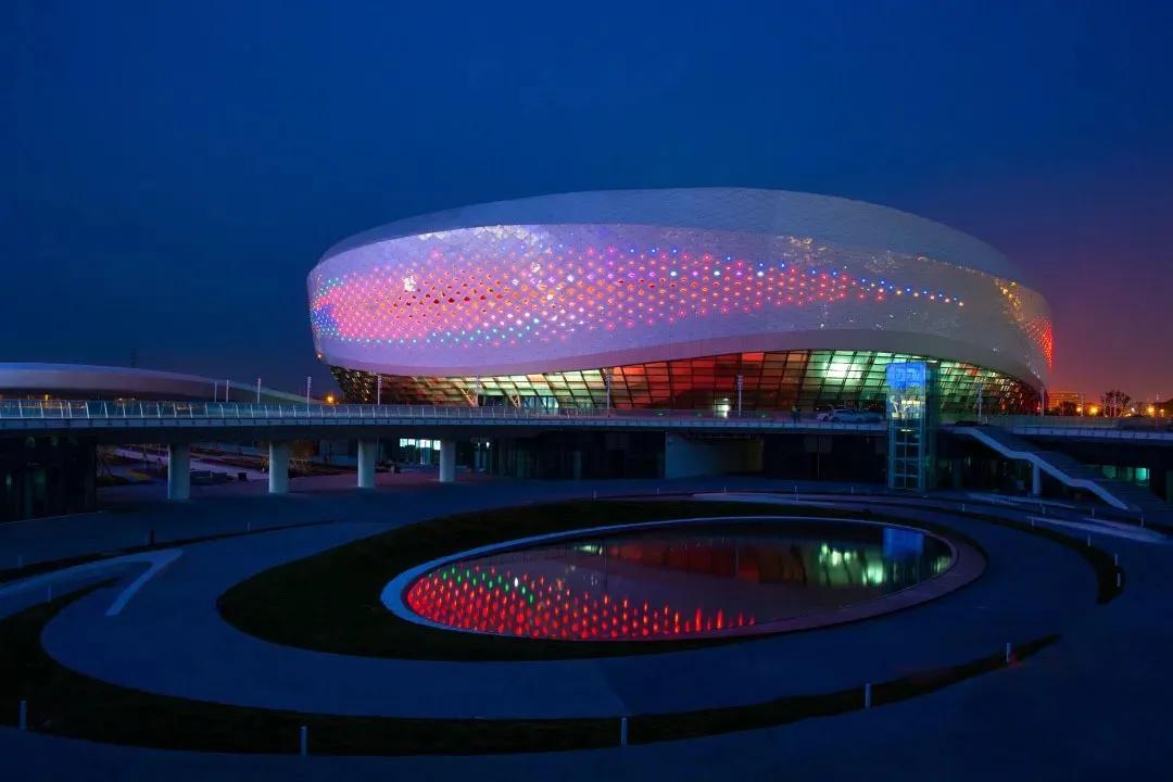 晋江市第二体育中心参观,晋江市第二体育馆全景