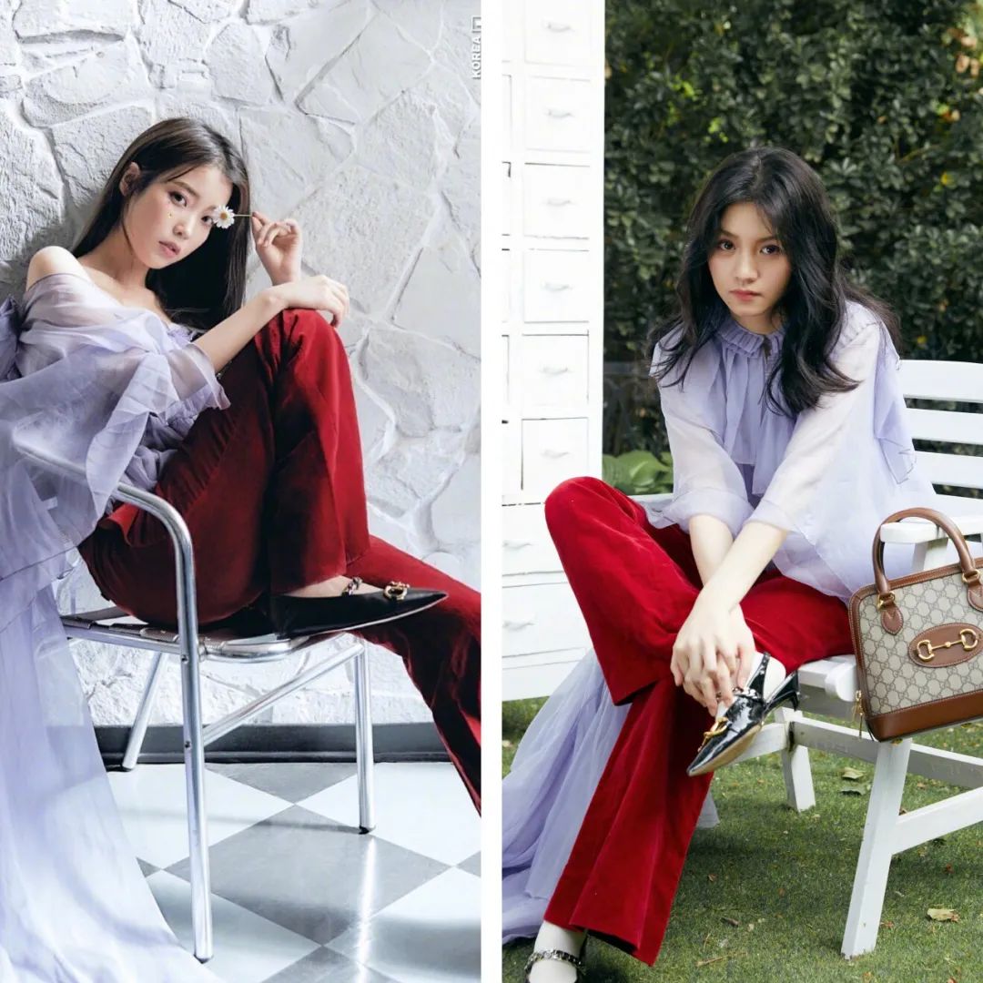 中韩女星撞衫只有林允儿能赢,中韩顶级仙女刘亦菲和孙艺珍撞衫