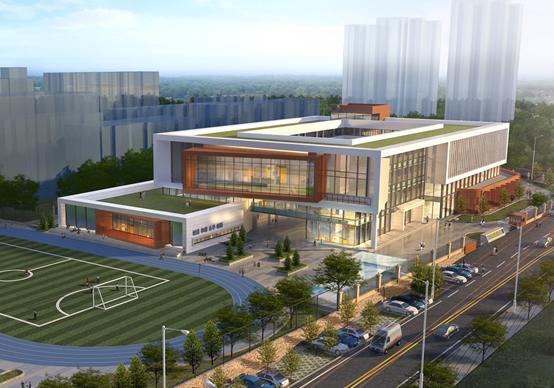 青岛夏庄三台新校区项目高密度社区中的教育之窗/北洋设计