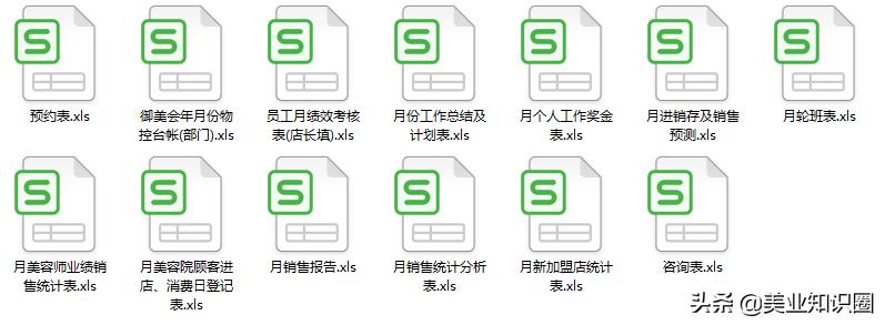 890套美业经营Excel表格模板大全汇总！（含各岗位、人力资源等）