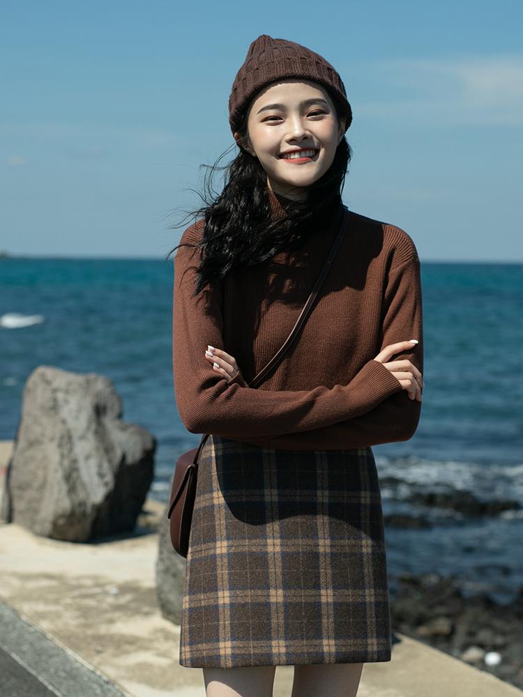 韩系穿搭宽松咖色,秋冬穿搭今年最流行的咖色