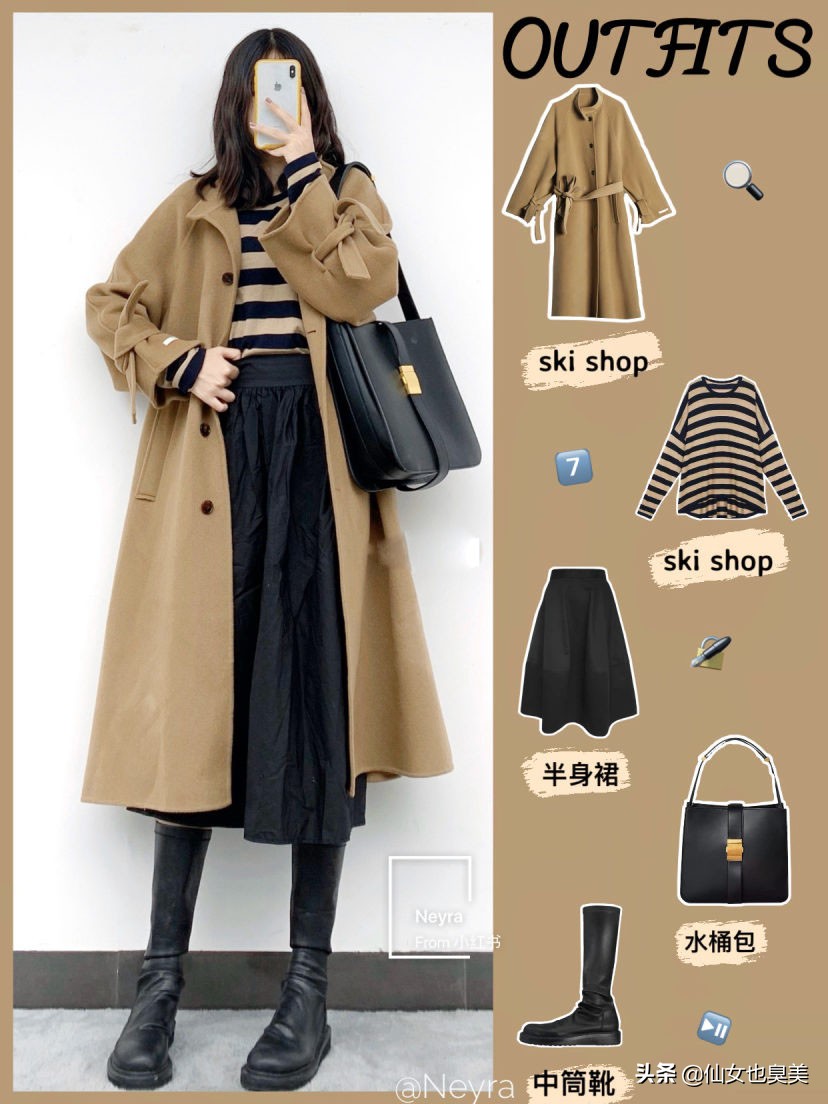 韩版时尚潮流女装穿搭冬季,韩国女装简约穿搭