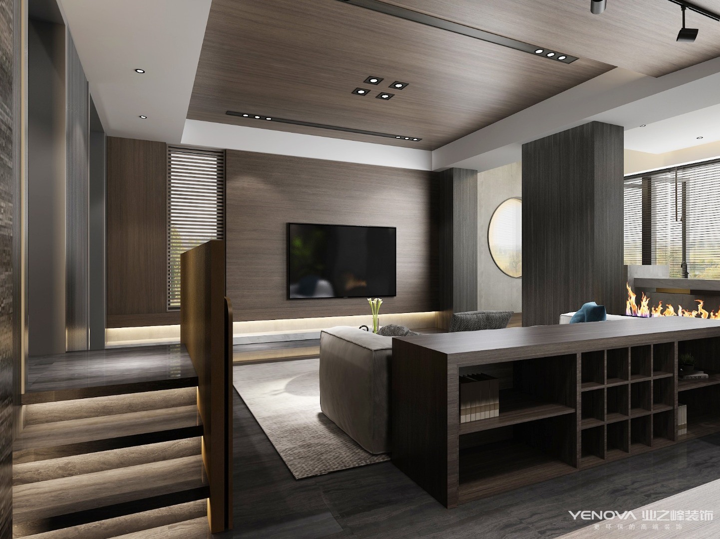 孔雀城大学里-450平现代风格