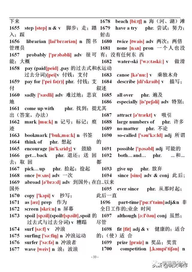 六年级英语下册陕旅版单词表音标,初中英语单词大全10000个