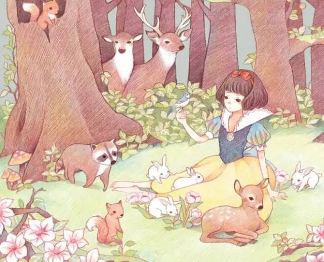 白雪公主和白雪公主的母后怎么画,白雪公主和贝儿公主的玩具怎么画