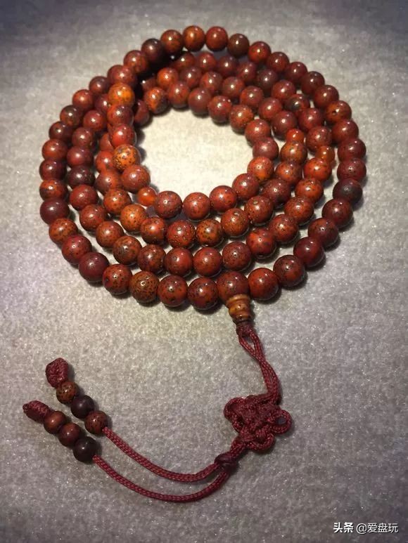 奶奶盘了30年的菩提手串,盘了40年菩提根手串