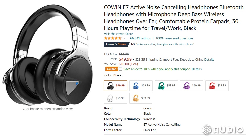 美国亚马逊蓝牙耳机排名,2019亚马逊蓝牙耳机爆款