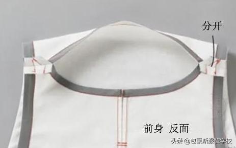 前后双面系带围裙效果附图纸,美观围裙的样式