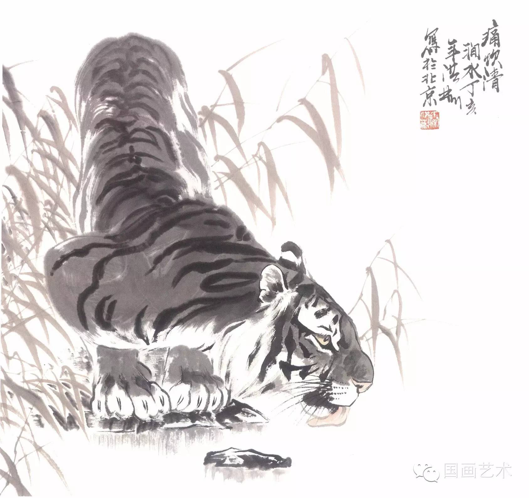 写意画虎教程,写意虎的十种方法