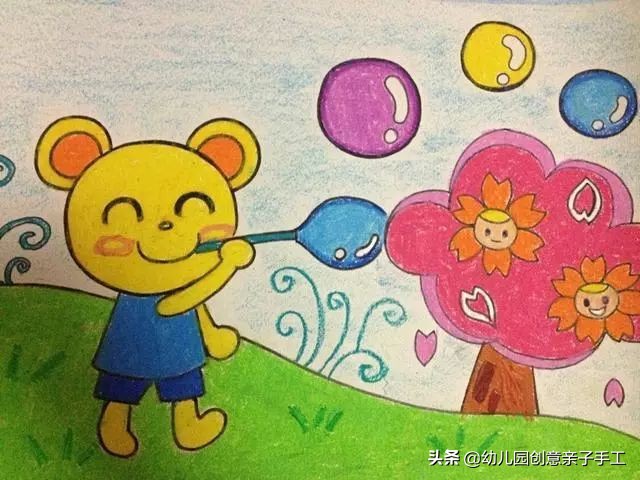 上百张幼儿园创意儿童画,儿童绘画创意3-6岁童年童画