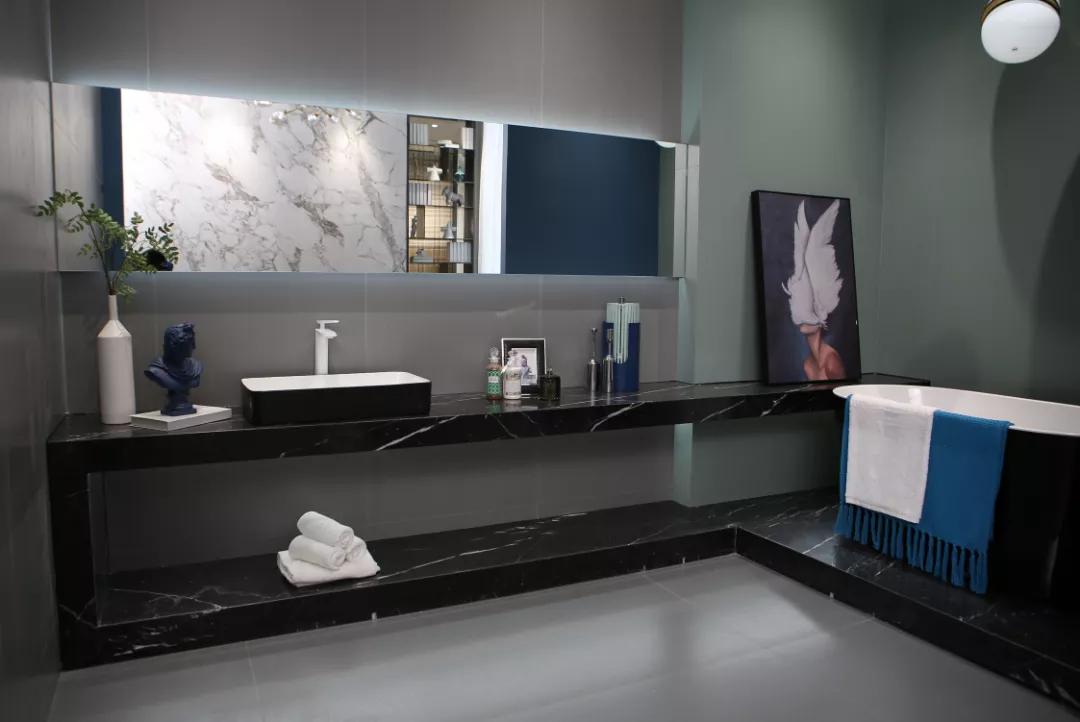 冠星王澜系列展厅效果,冠星王陶瓷佛山总部展厅