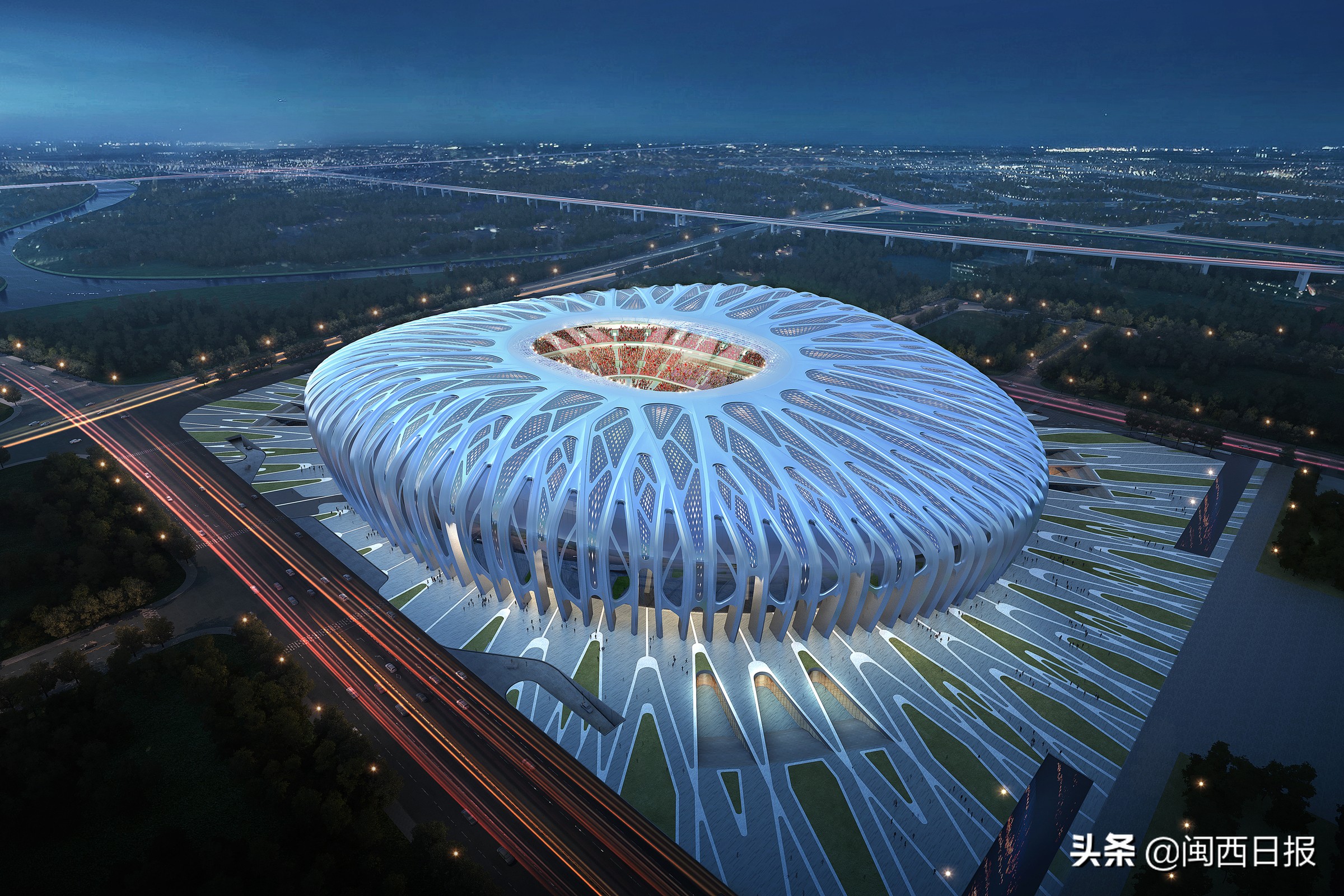 广州恒大新足球场效果图,广州恒大足球场修改后效果图