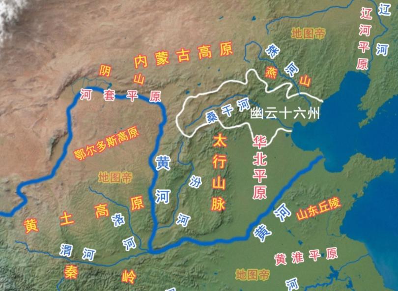 徐达收复燕云十六州意思,徐达北伐灭元之战版图