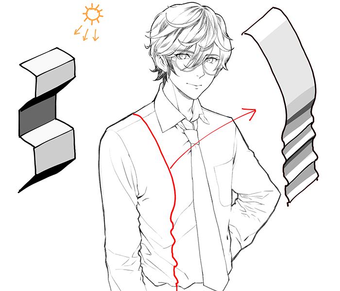 衬衫绘画教程,绘画教程衣服褶皱怎么画新手必看