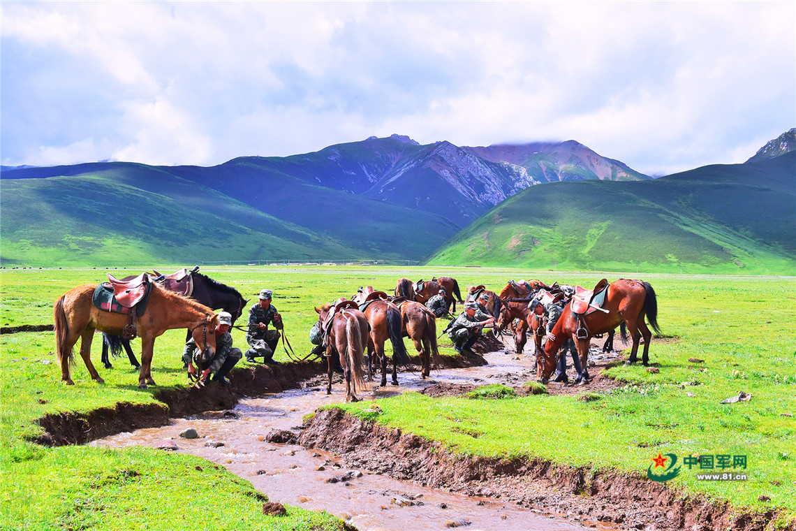 雪山见证他们的忠诚,雪山见证迷彩青春